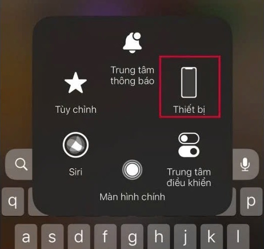 Cách tắt nguồn điện thoại iPhone với Assistive Touch bước 3